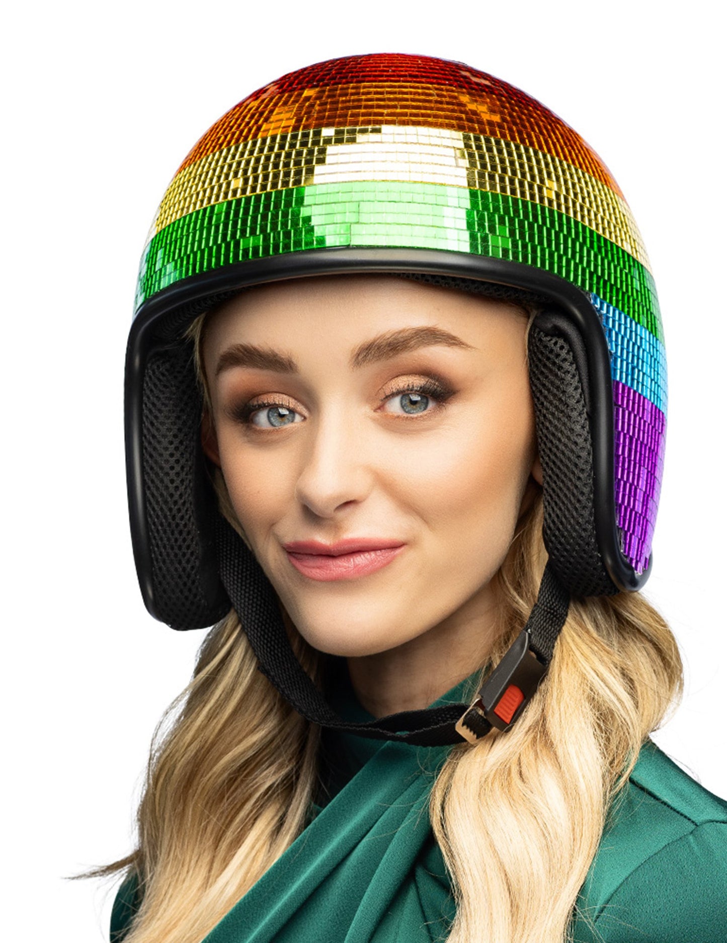 Szivárványos diszkógömb sisak felnőtteknek 