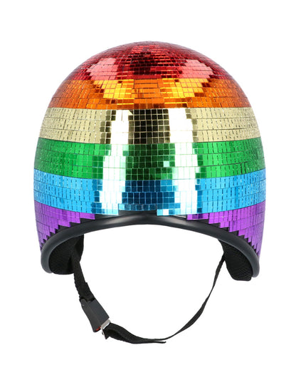 Szivárványos diszkógömb sisak felnőtteknek 