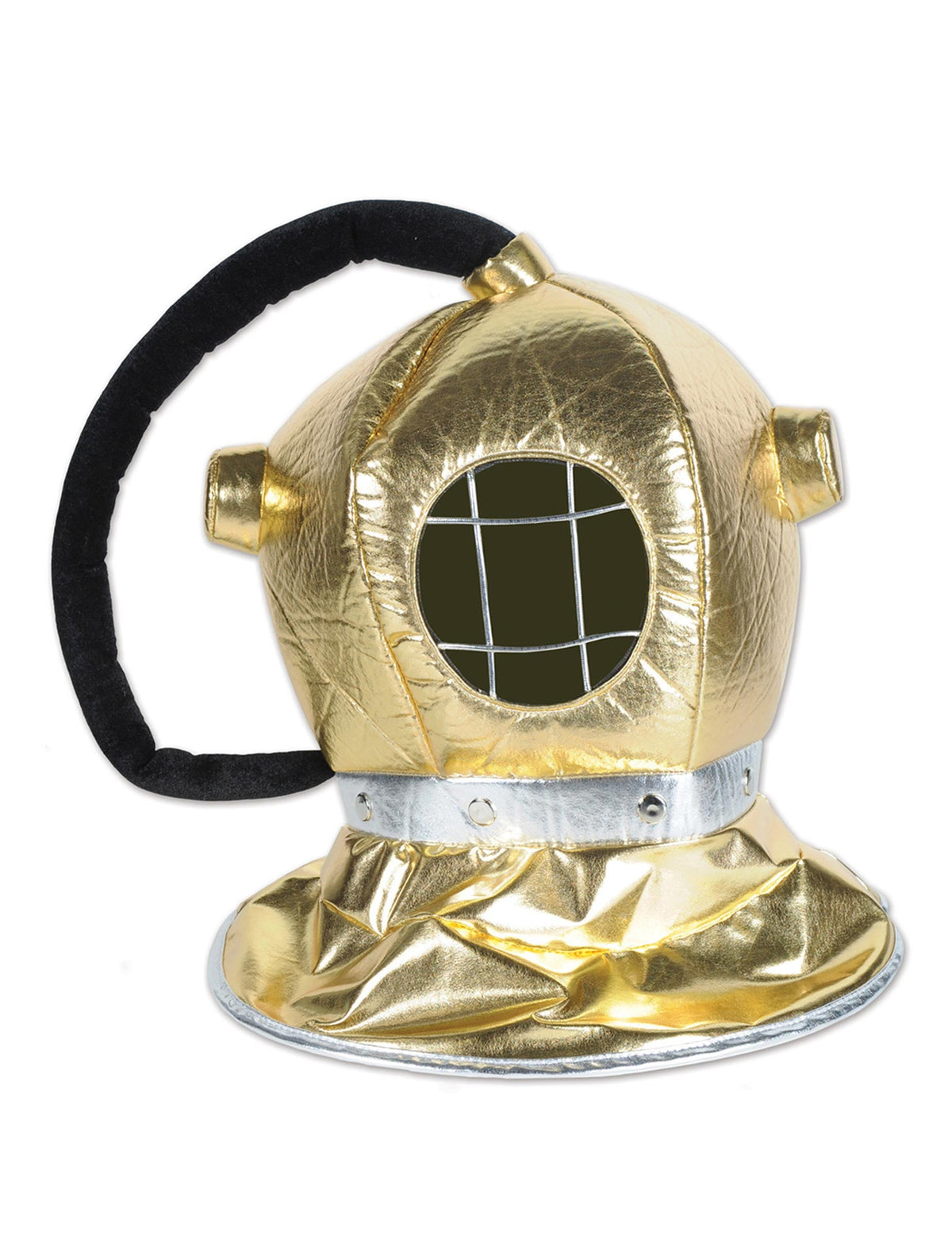 Casque de plongeur pour adulte en tissu doré