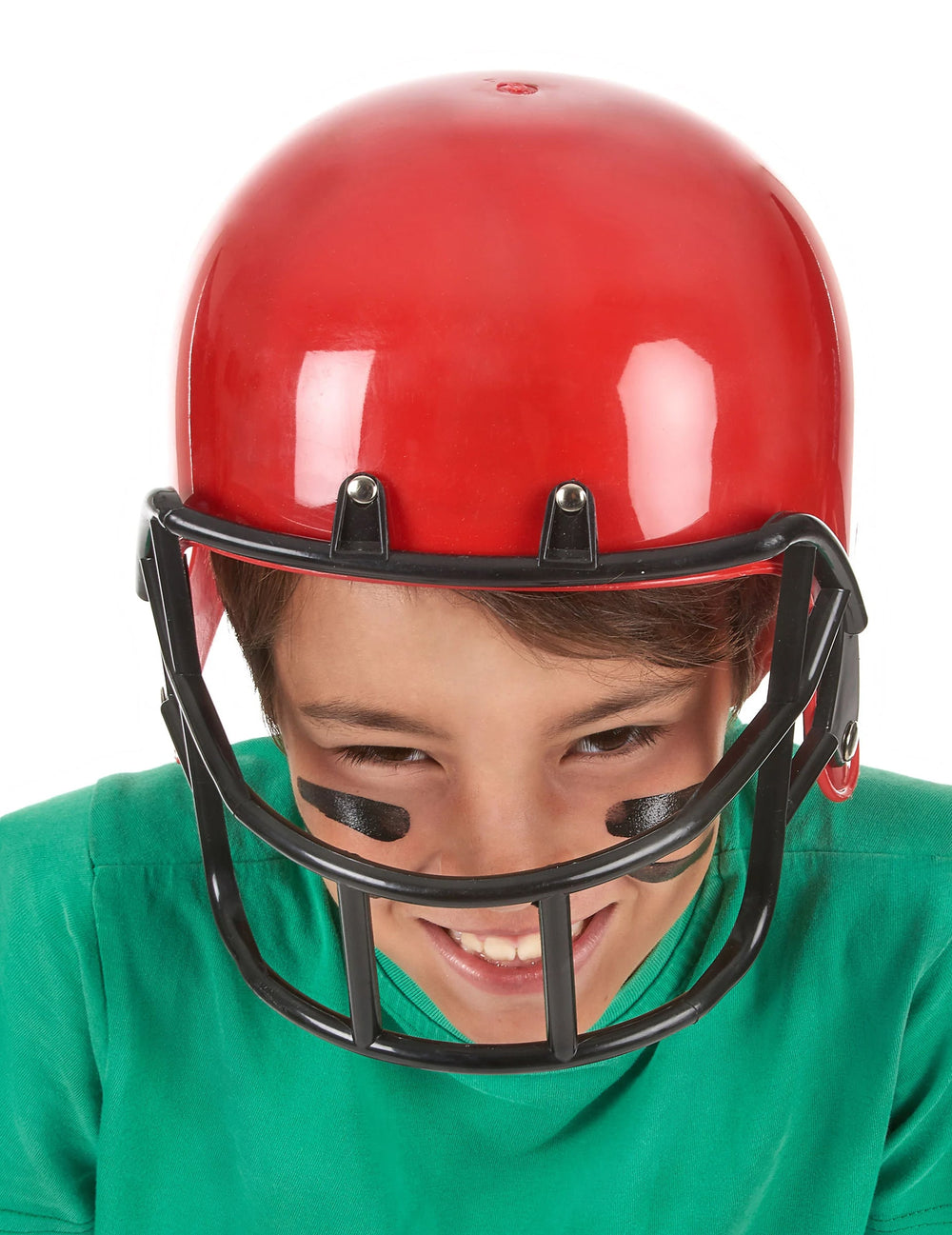 Casque de footballeur américain pour enfant rouge