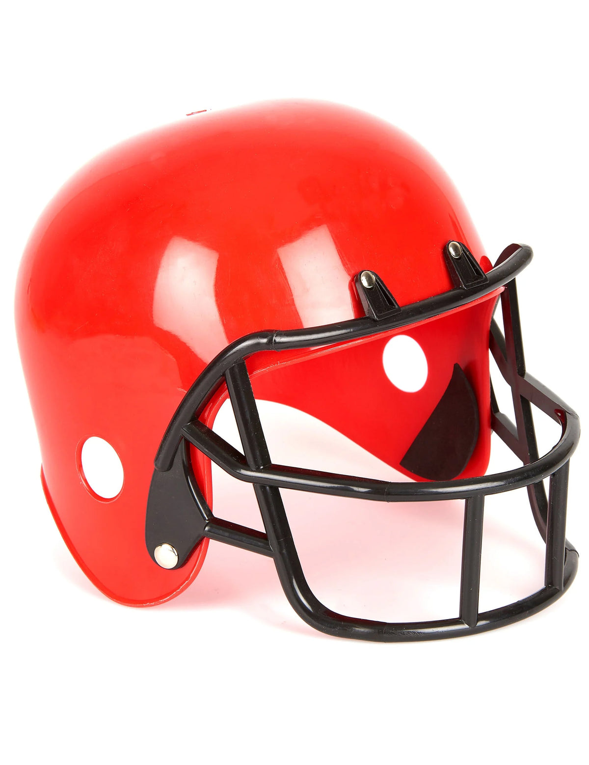 Vue de trois-quarts du casque de footballeur américain