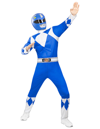 Felnőtt kék Power Ranger sisak
