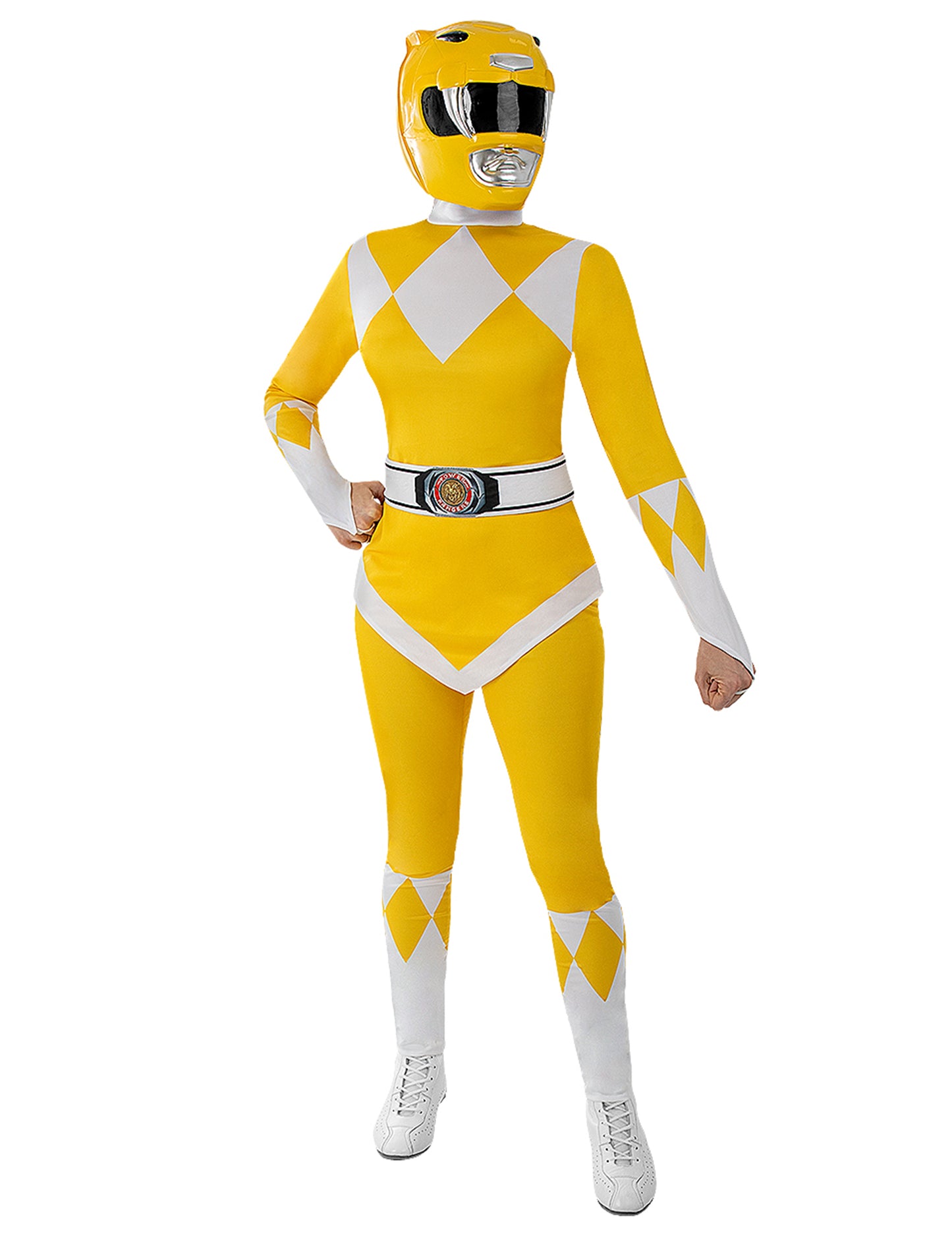 Felnőtt sárga Power Ranger sisak