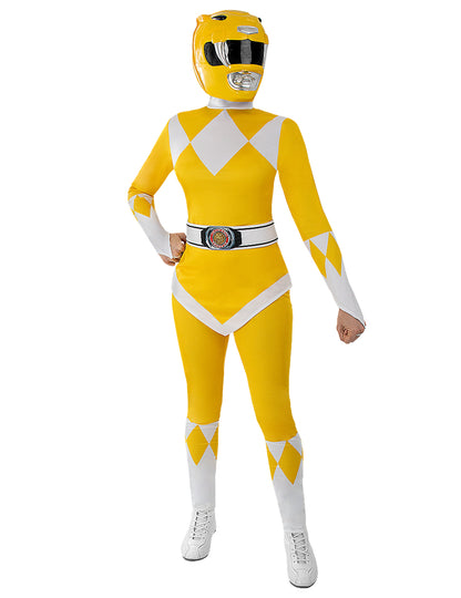 Felnőtt sárga Power Ranger sisak