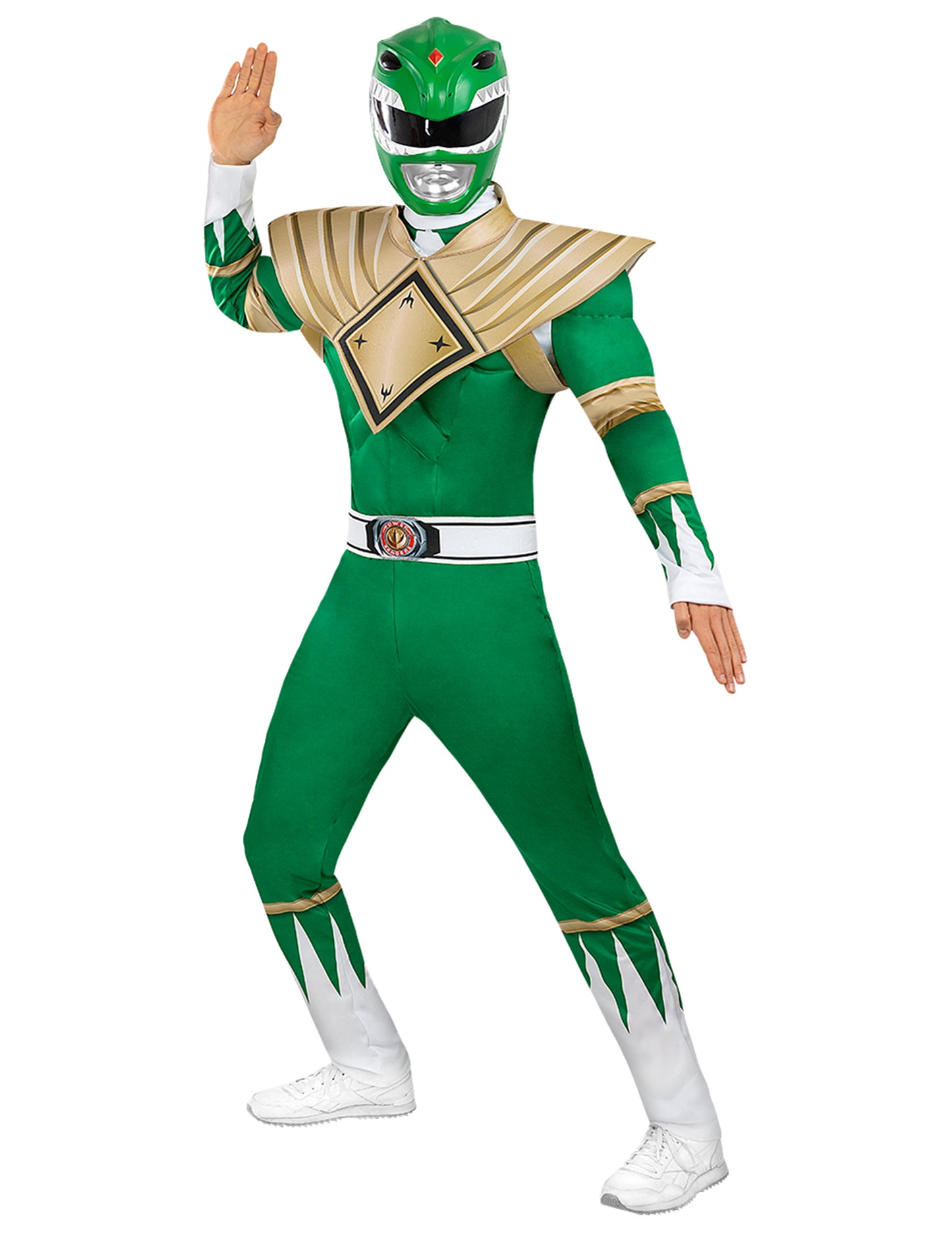 Felnőtt zöld Power Ranger sisak