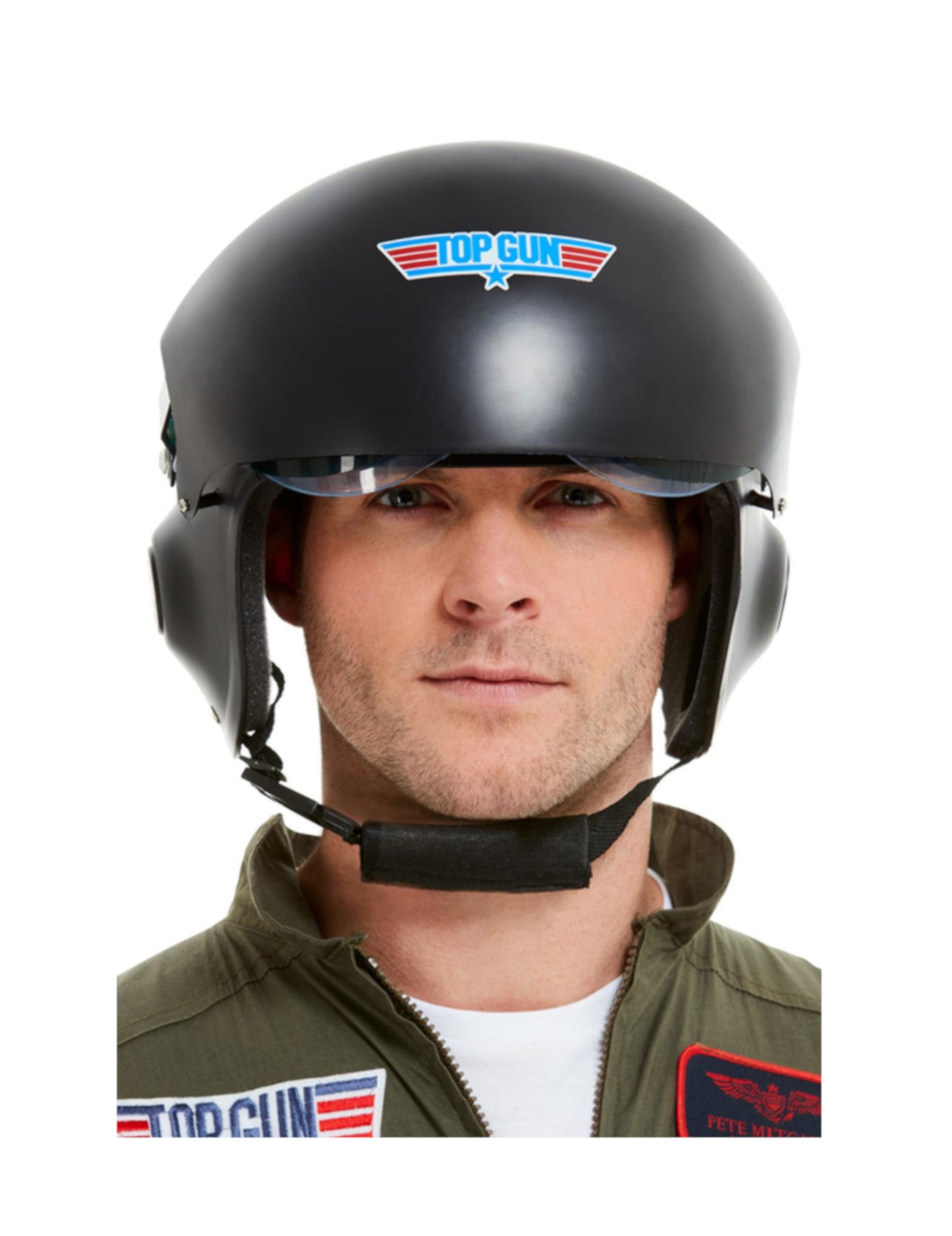 Top Gun deluxe fekete felnőtt sisak