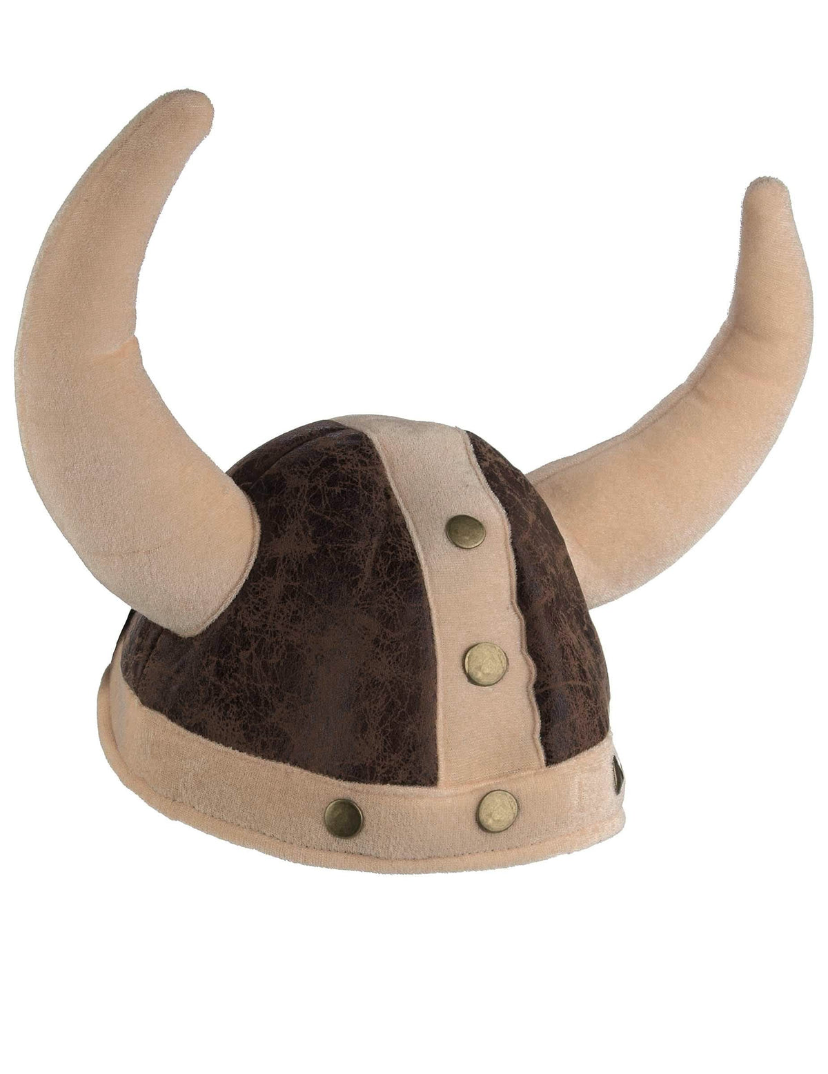Elölnézet a felnőtt puha viking sisakról