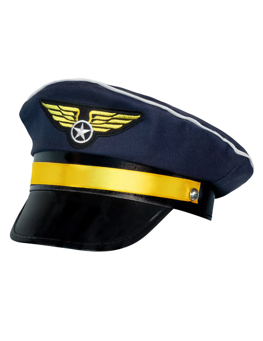 Vue de profil de la casquette de pilote pour adulte