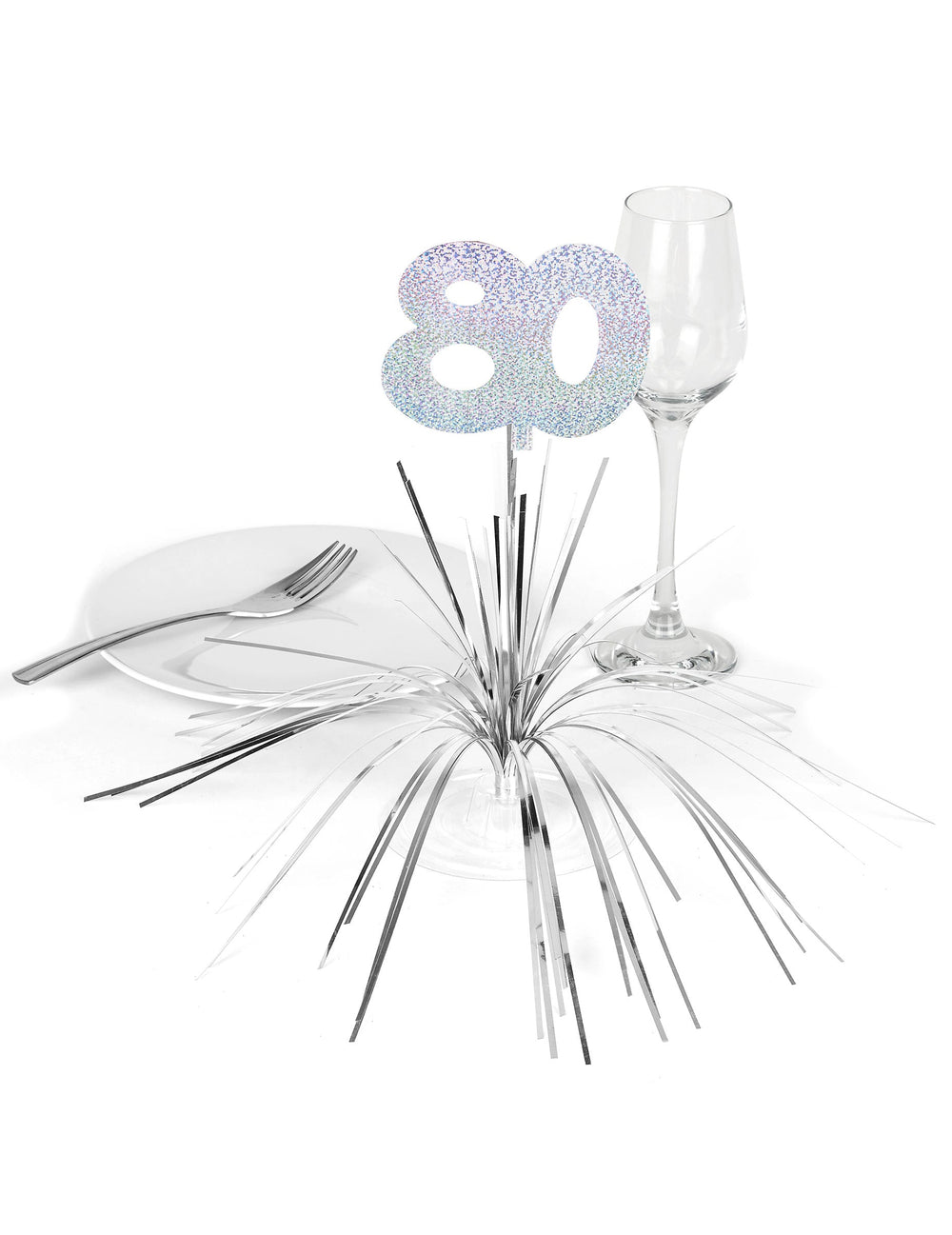 Mise en situation sur une table du centre de table 80 ans