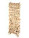 Centre de table feuille de palmier tressée pour décoration de fête beige naturel