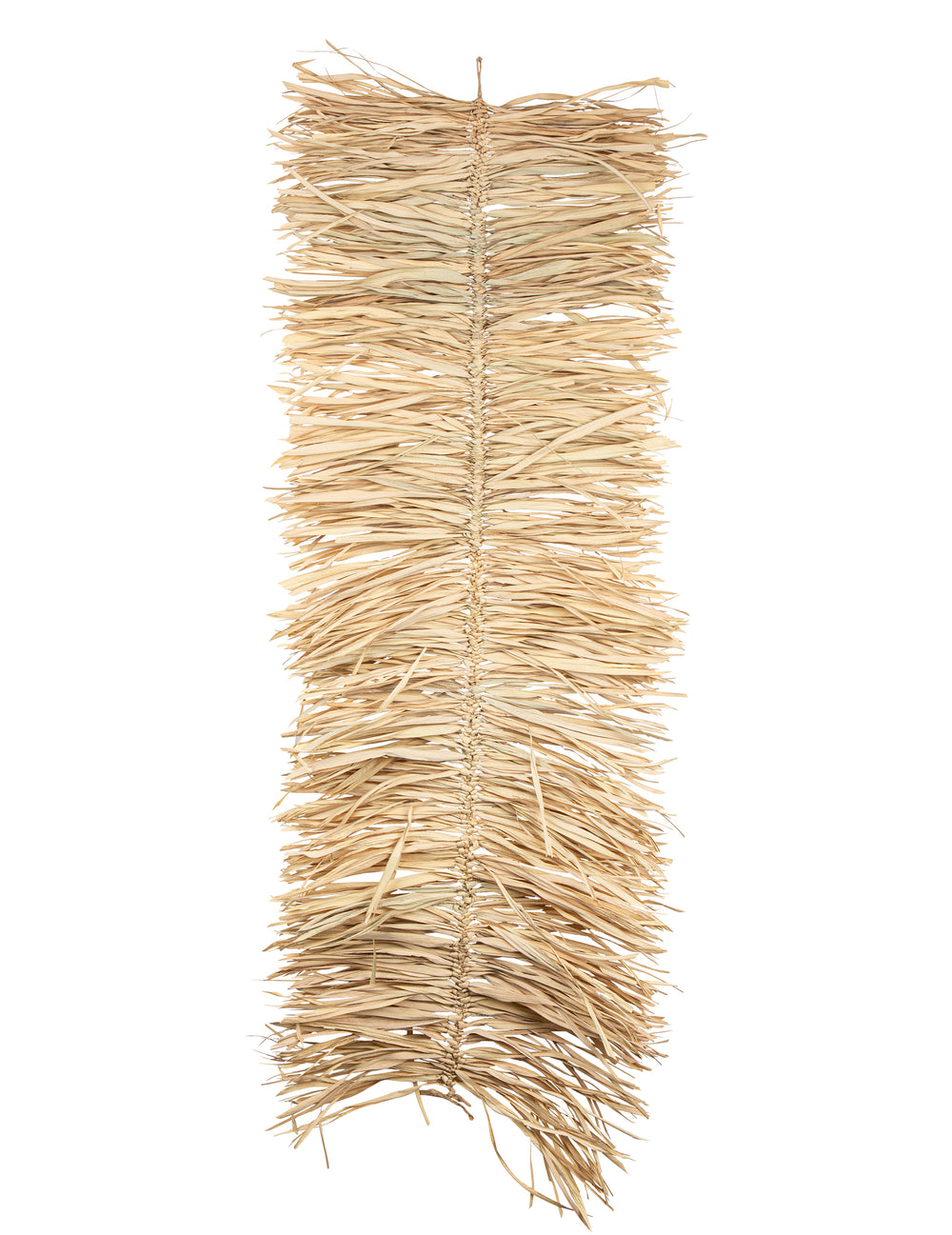 Centre de table feuille de palmier tressée pour décoration de fête beige naturel