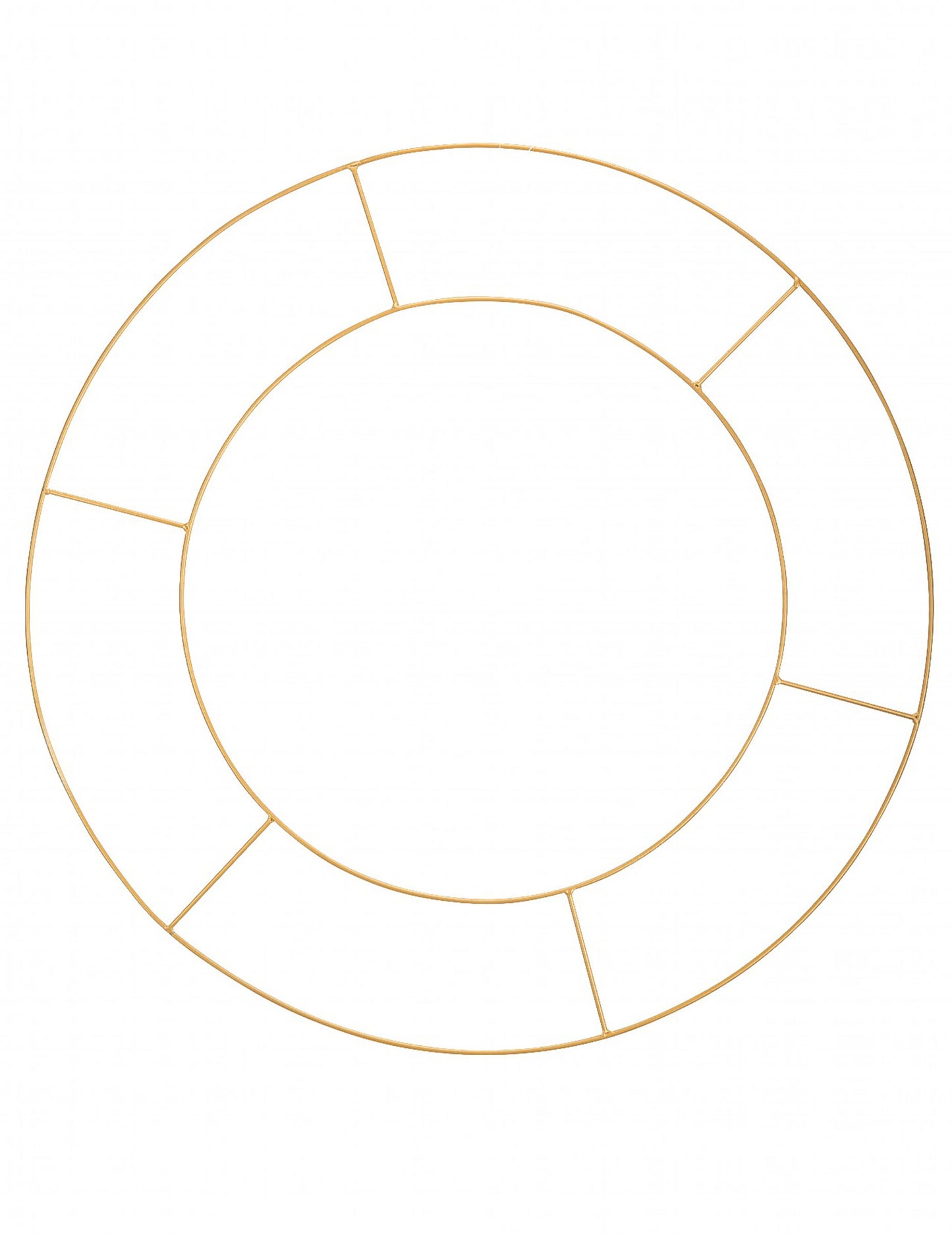 Dupla karika aranyozott fémből, dekorációk felakasztására 60 cm dekoratív