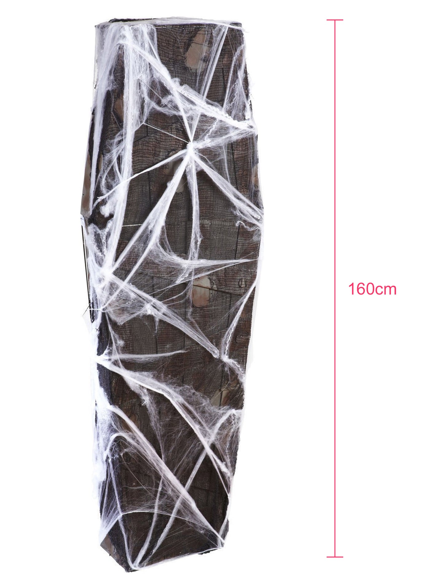 Koporsó 160 cm -es Halloween pókvászonnal