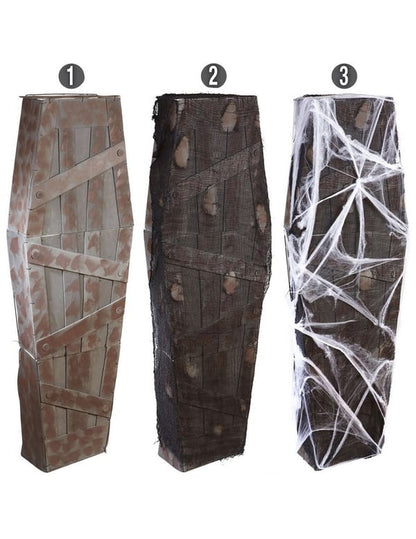 Koporsó 160 cm -es Halloween pókvászonnal