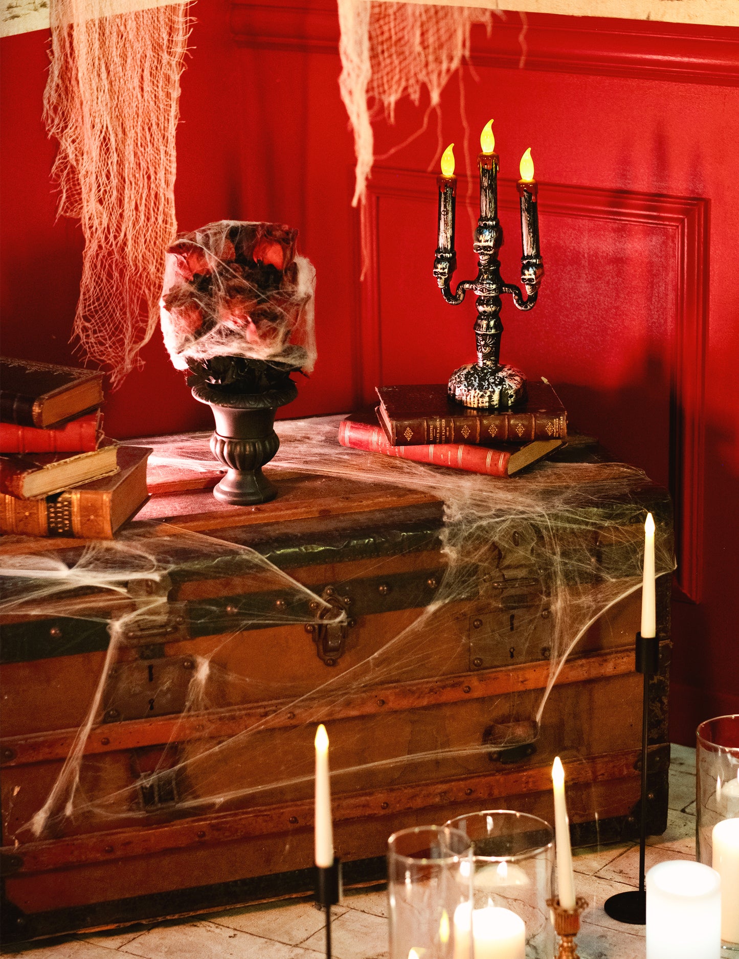 32 cm 32 cm LED gyertyatartó