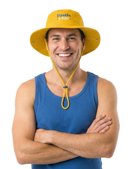 Sárga zsinóros Pastis Club kalap felnőtteknek 