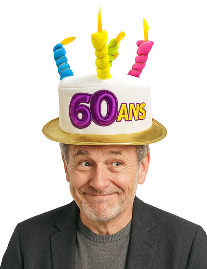 60 éves korú felnőtt kalap