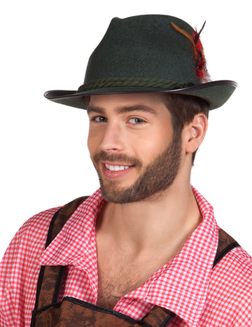 Felnőtt sötétzöld bajor kalap