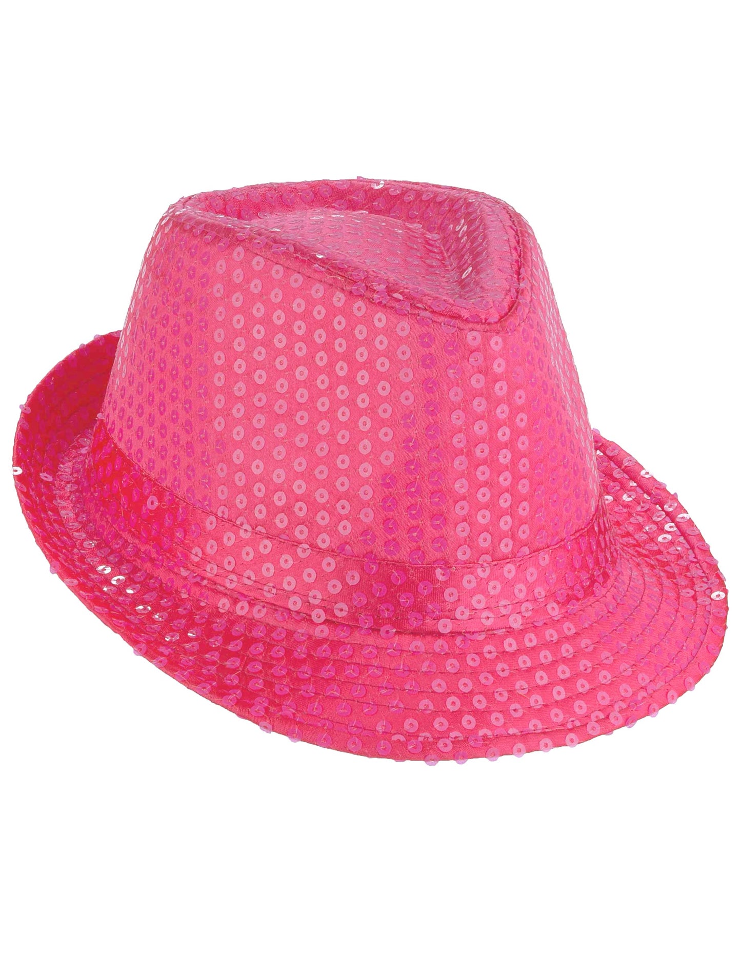 Vue de dessus du chapeau borsalino à sequins pour adulte