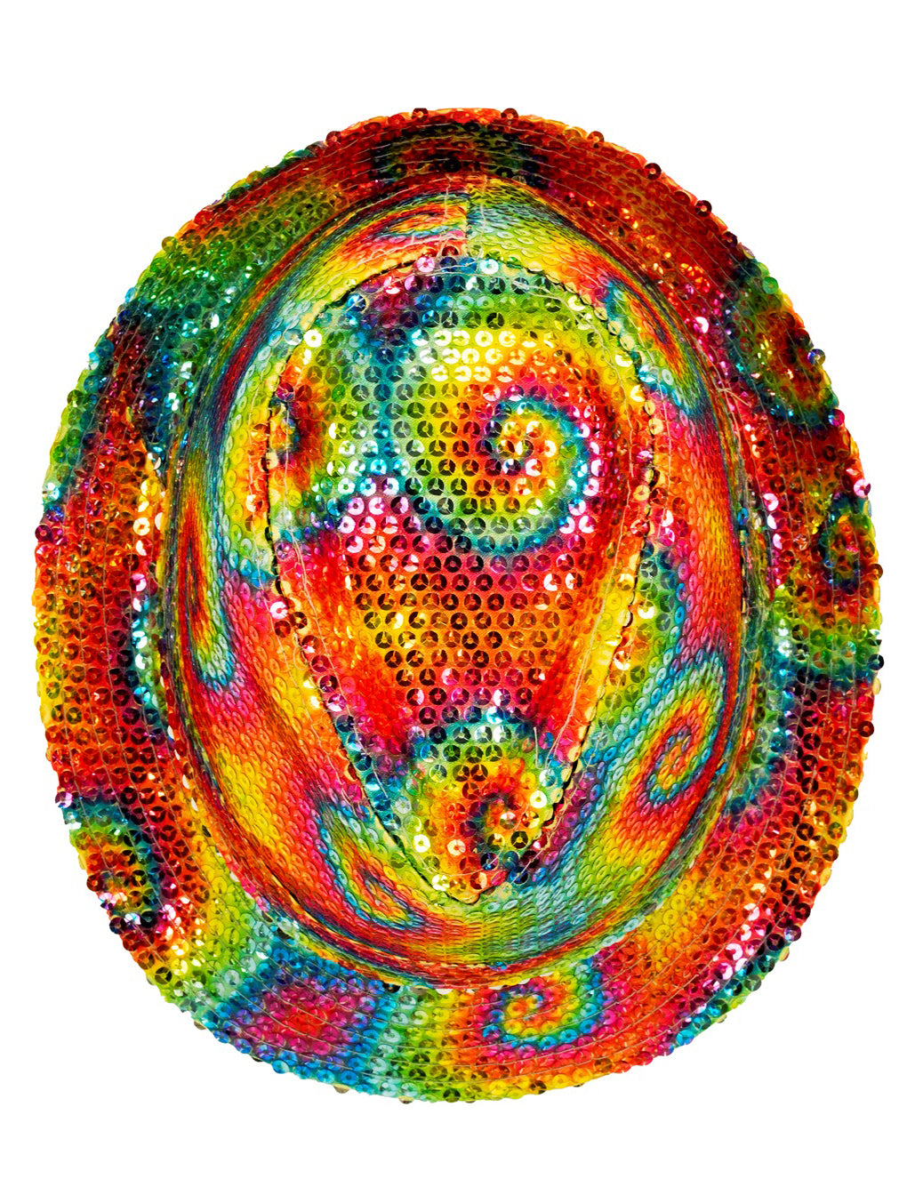 Felnőtt nyakkendő-festék flitter borsalino kalap