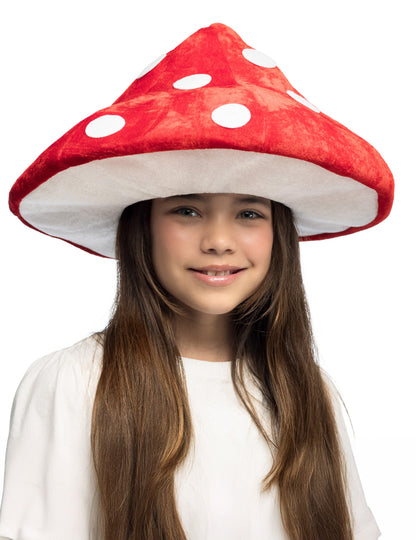 Piros és fehér gombafej