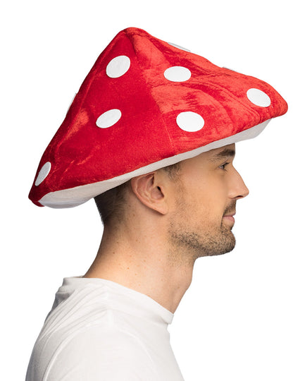 Piros és fehér gombafej