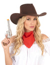 Felnőtt velúr cowboy kalap