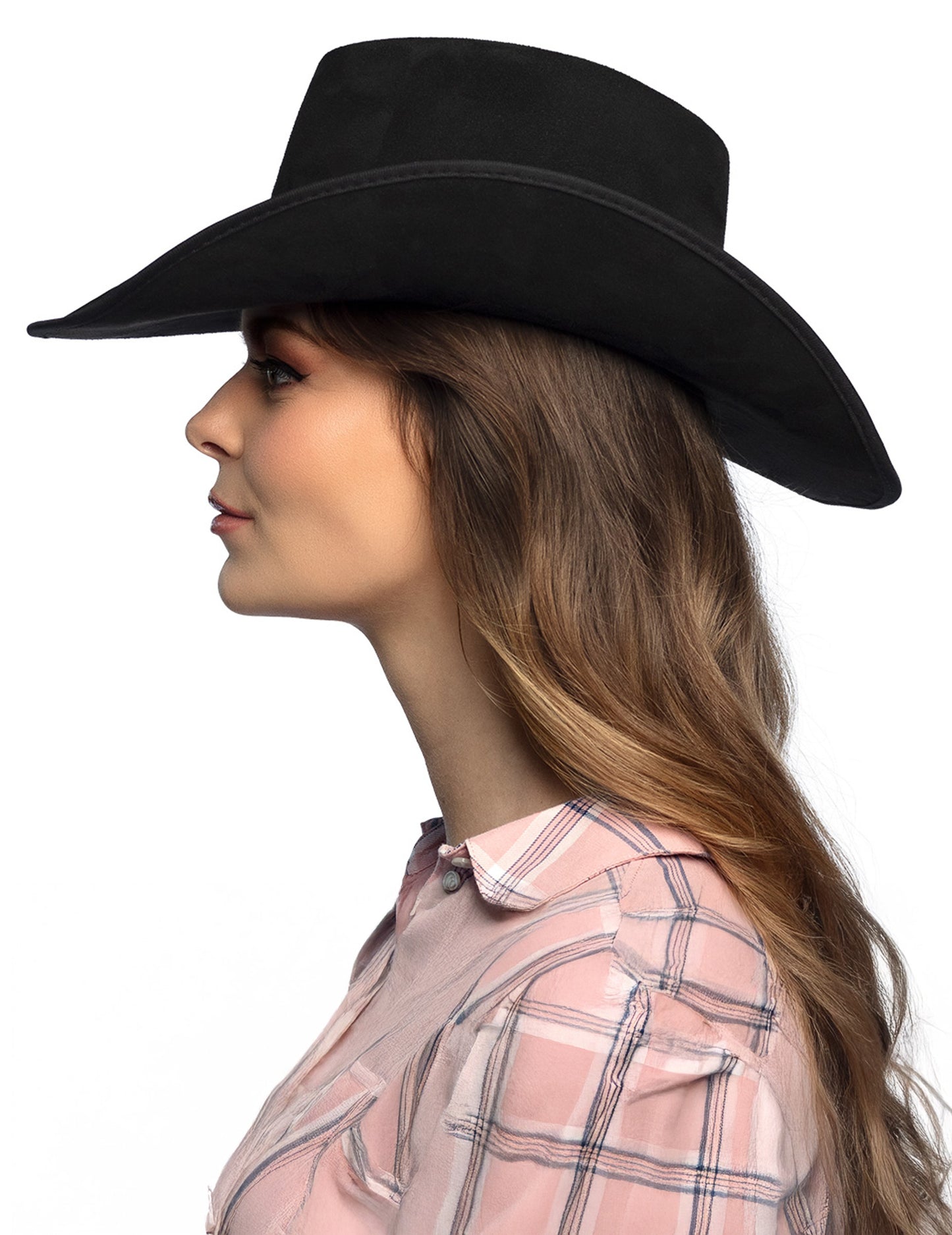 Felnőtt fekete cowboy kalap bivalyfejjel