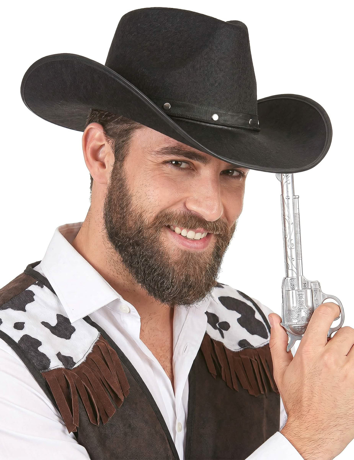 Felnőtt fekete cowboy kalap