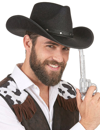 Felnőtt fekete cowboy kalap