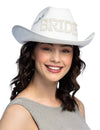 Női gyöngyös cowboykalap Bride felirattal