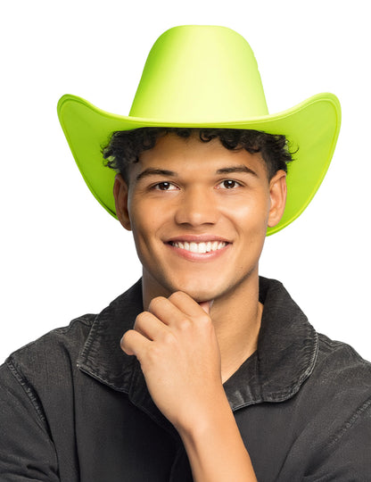 Felnőtt neon sárga cowboy kalap 