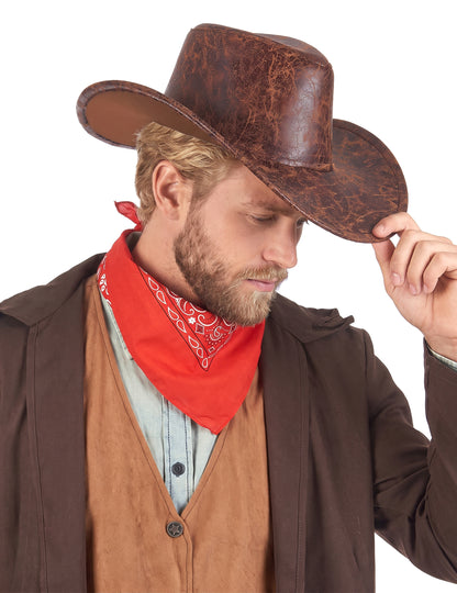 Cowboy kalap emitáció felnőtt bőr
