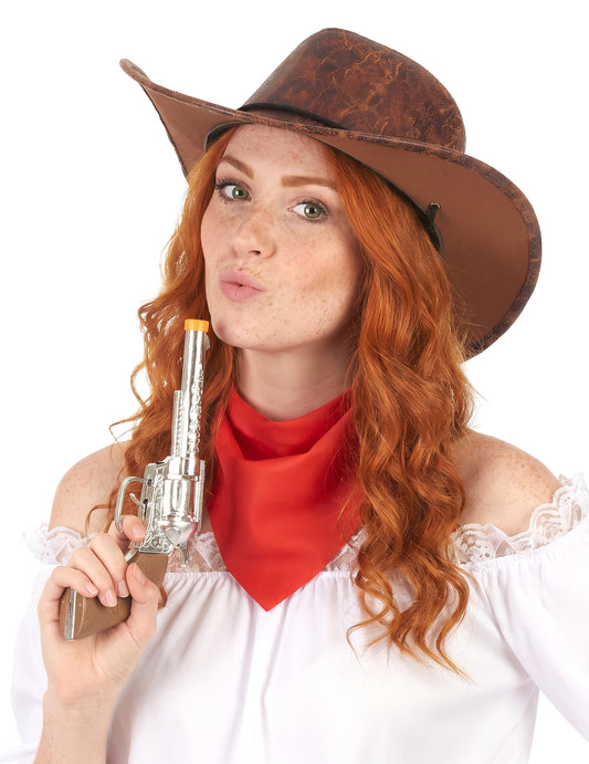 Cowboy kalap emitáció felnőtt bőr