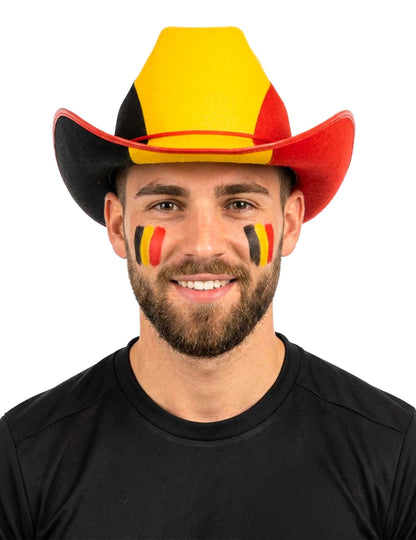 Belgium-szurkolói cowboykalap felnőtteknek