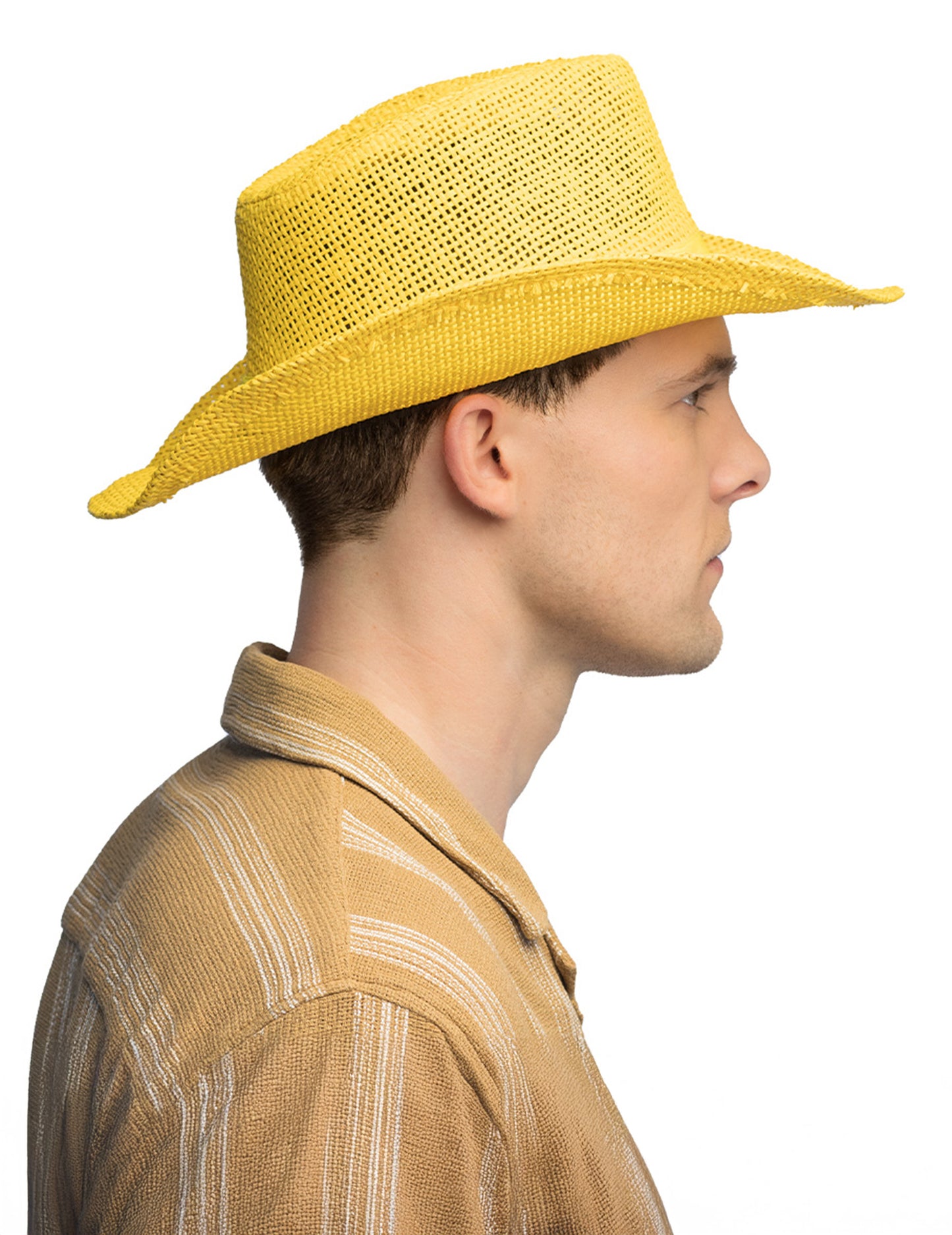 Felnőtt sárga fonott cowboy kalap