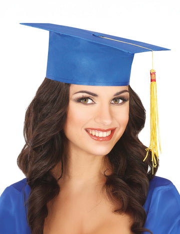 Felnőtt kék diplomás kalap