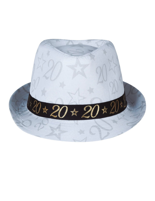 Vue de face du chapeau de gangster 20 ans