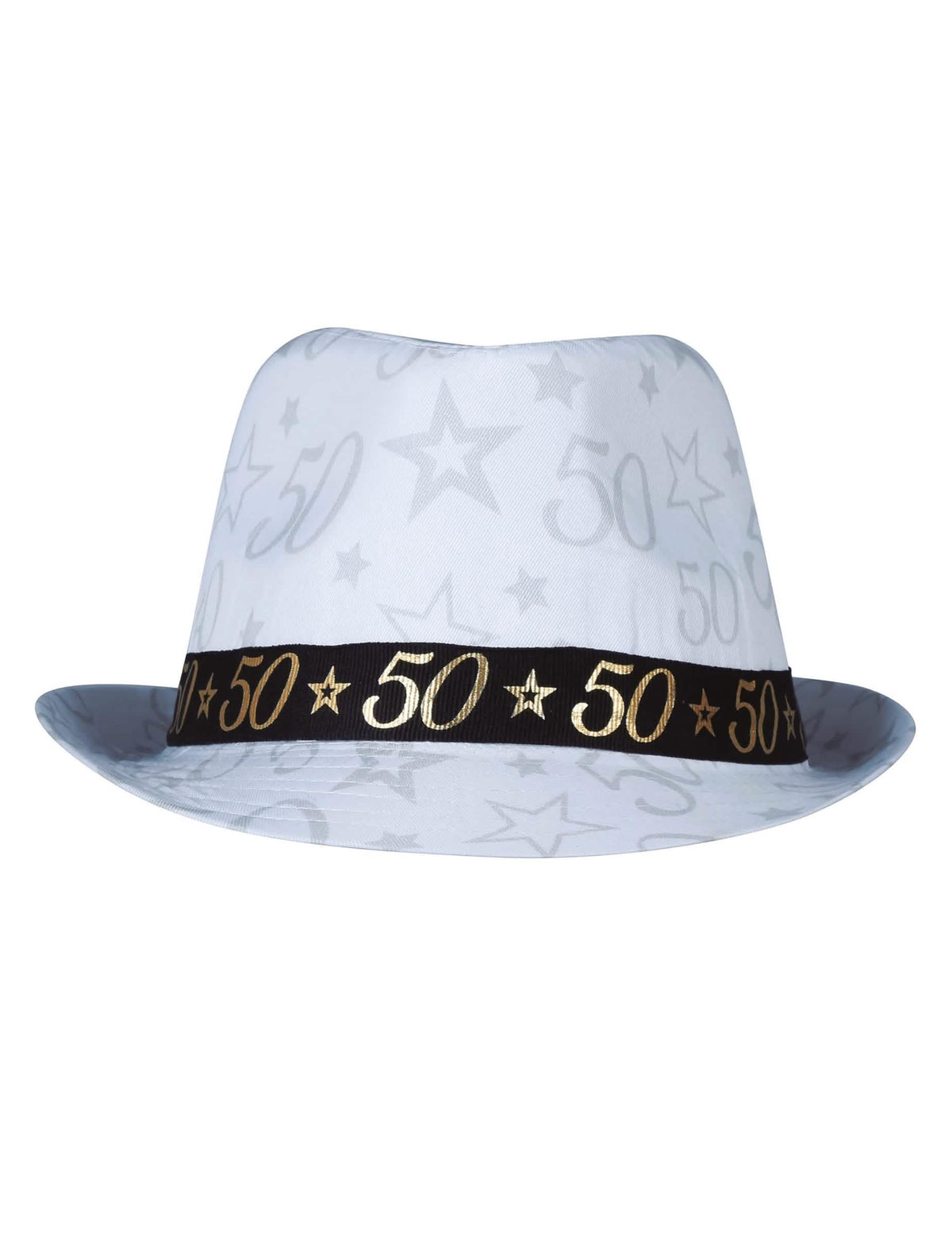 Vue de face du chapeau de gangster 50 ans