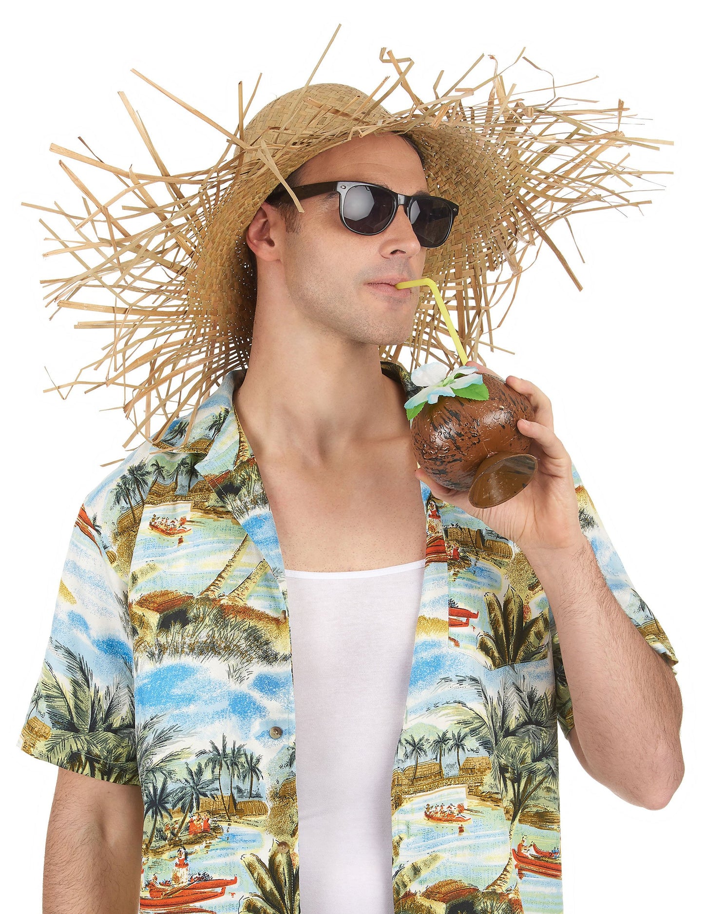 Felnőtt hawaii könnyű szalma kalap