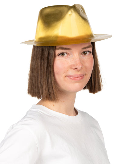 Fényes arany gengszterkalap