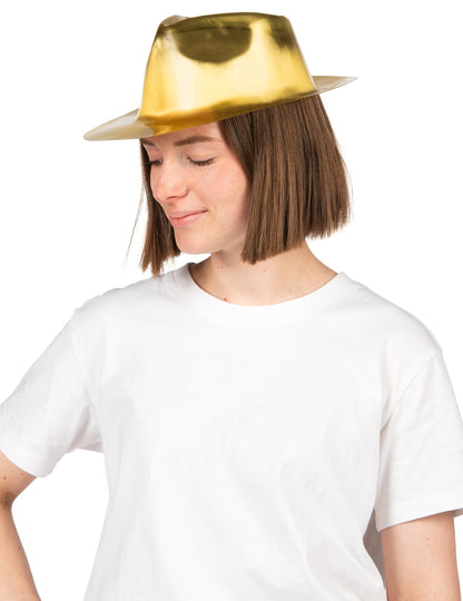 Fényes arany gengszterkalap