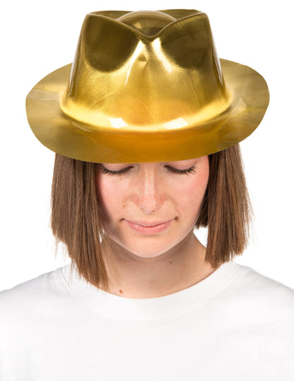 Fényes arany gengszterkalap