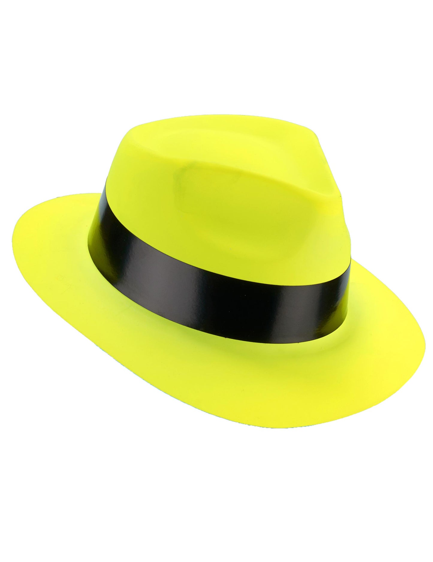 Fluo felnőtt sárga gengszter kalap