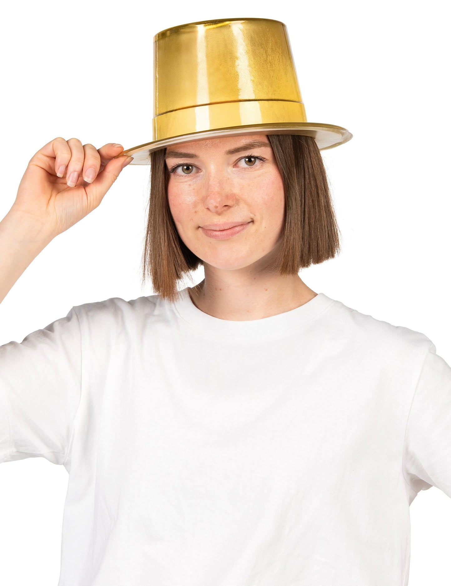 Fényes arany cilinder