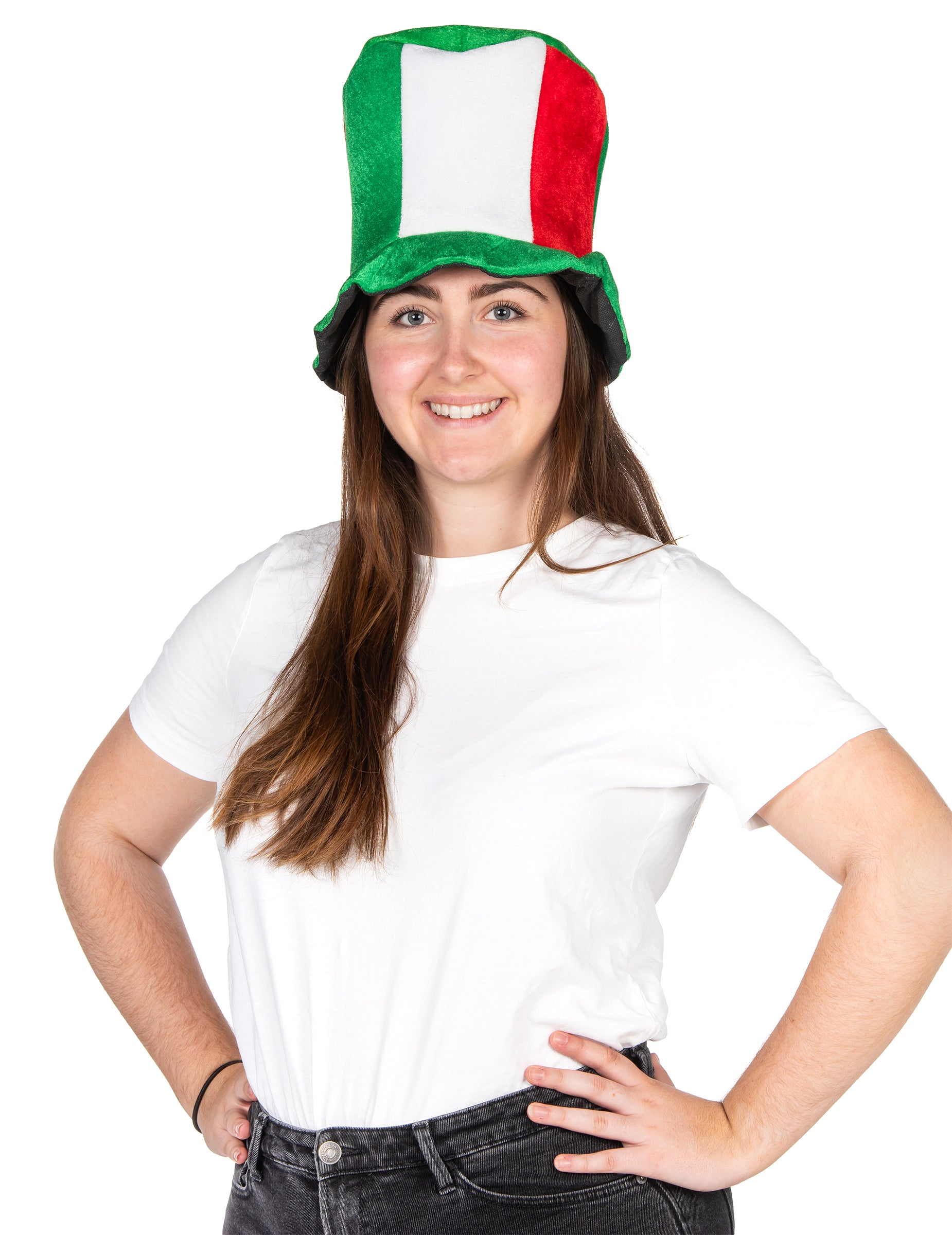 Vue de face du chapeau haut de forme Italie