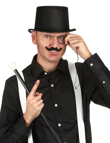 Felnőtt műanyag fekete felső kalap