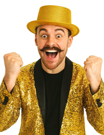 Felnőtt arany műanyag felső kalap