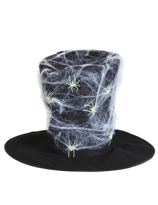 Kalap -alakú kalap felnőtt Halloween pókokkal