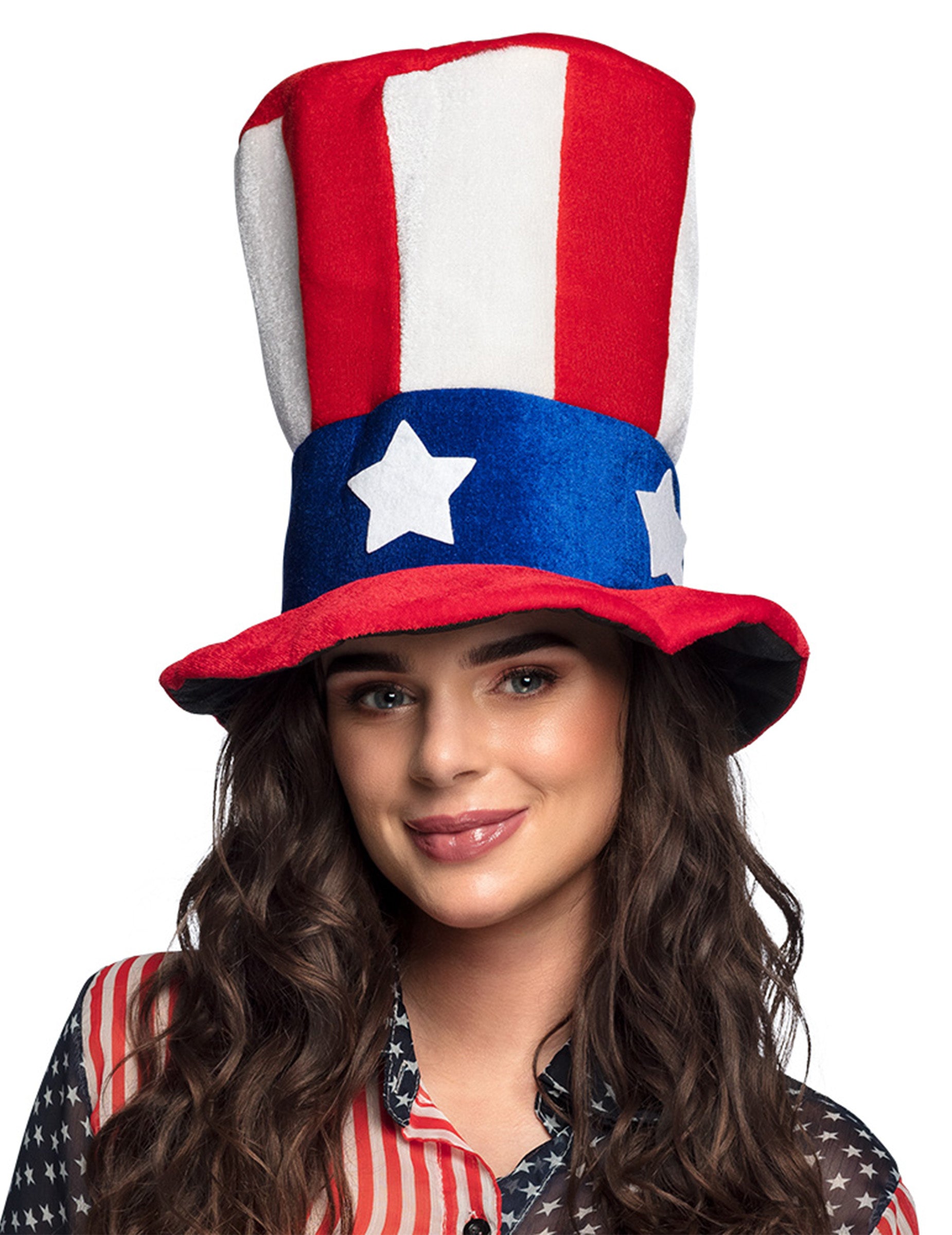 Vue de face du chapeau haut de forme USA